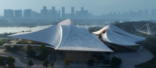 Культурный центр на берегу реки Цаоэ от Zaha Hadid Architects Культурный центр на берегу реки Цаоэ от Zaha Hadid Architects
